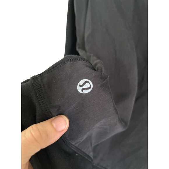 Lululemon Black Long-Sleeve Crewneck Sweatshirt With Raglan Sleeves Sz 4/Small - Picture 5 of 5